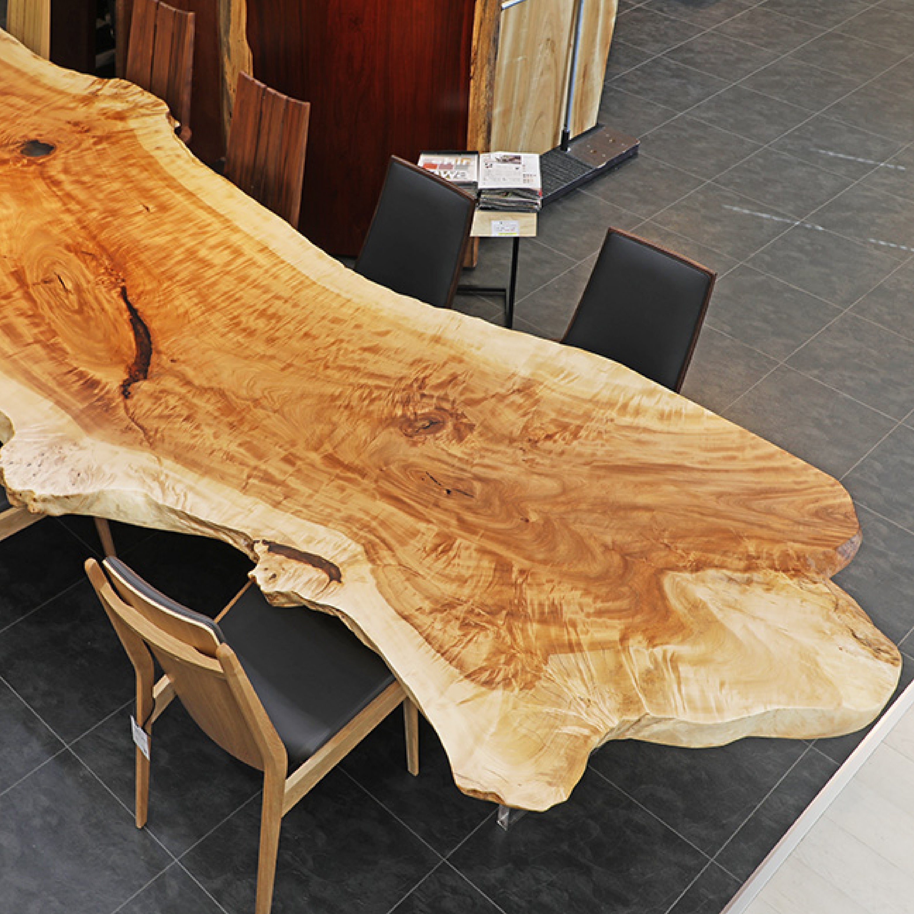 一枚板　トチ　5639-10　(W545cm)　ダイニングテーブル