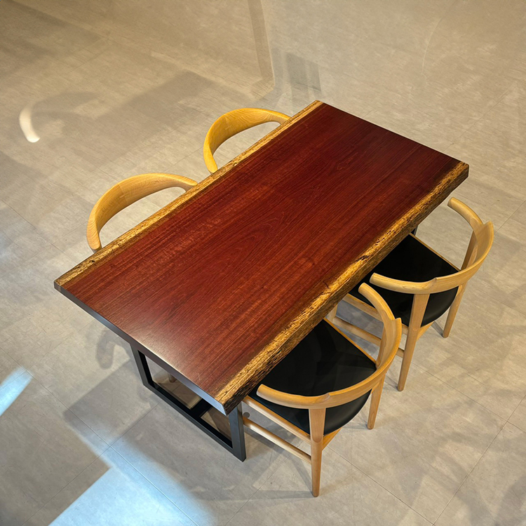 一枚板 パープルハート 704-13-4 （W150cm） ダイニングテーブル