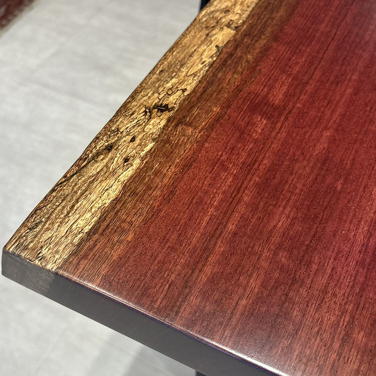 一枚板 パープルハート 704-13-4 （W150cm） ダイニングテーブル