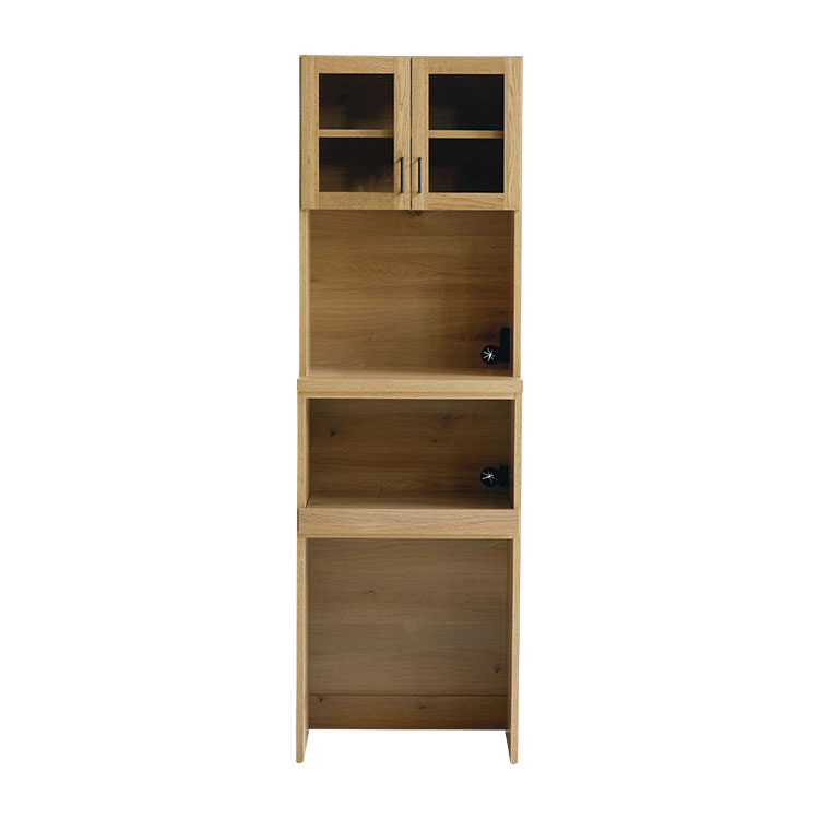 ダストン ダイニングボード 60cm(上台:オープンガラス戸 下台:オープン)