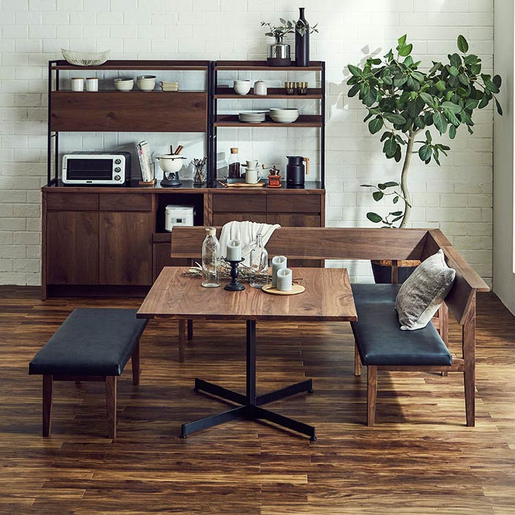 レイキⅡ リビングダイニングベンチ 肘あり