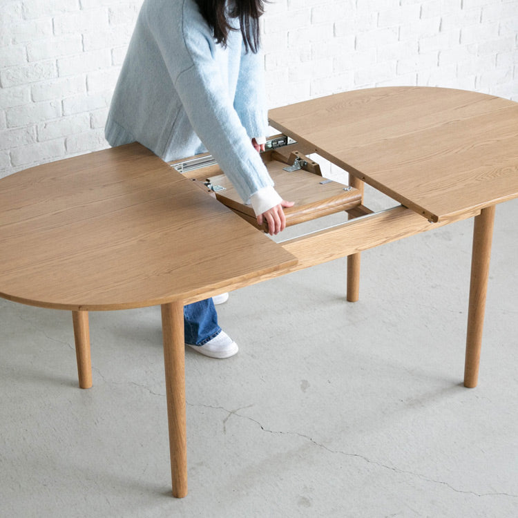 アレック 伸長式ダイニングテーブル オーバル