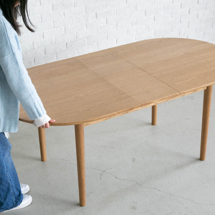 アレック 伸長式ダイニングテーブル オーバル