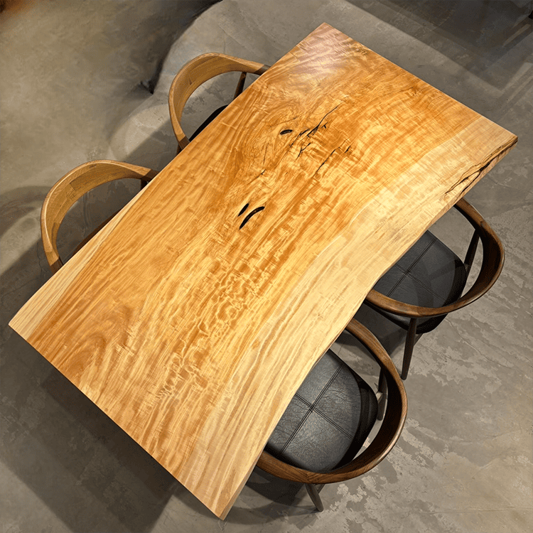 一枚板　トチ　345-7（W170cm)　ダイニングテーブル