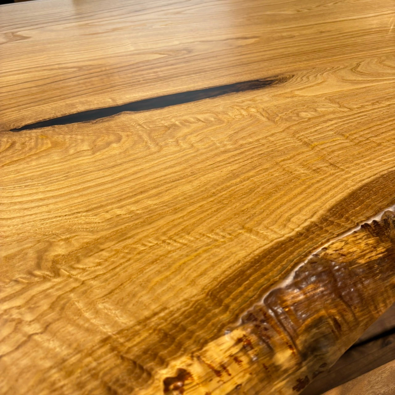 一枚板　クリ / 栗(杢)　K-GM-2211-37　(W180cm)