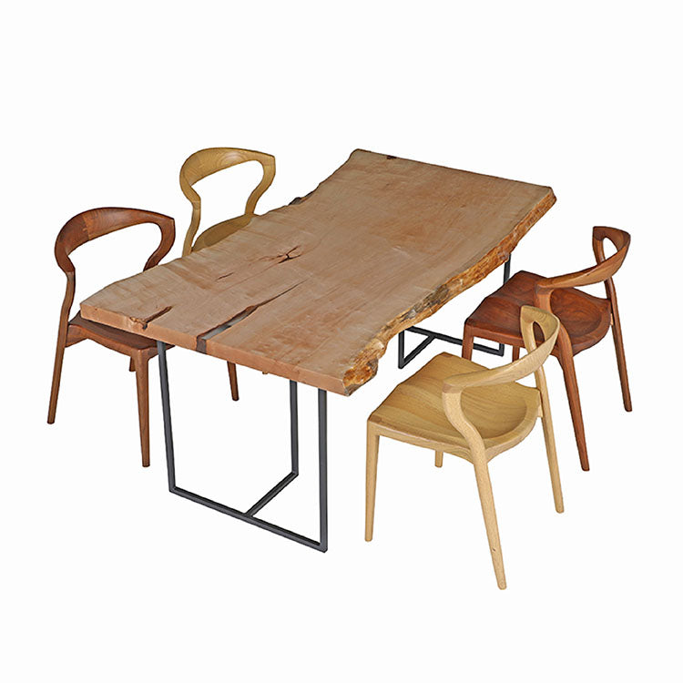 【SOLD OUT】一枚板　カエデ(杢)　229-3　(W155cm)　ダイニングテーブル