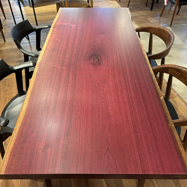 一枚板　パープルハート　646-2/3-9-2　(W185cm)　アウトレット品