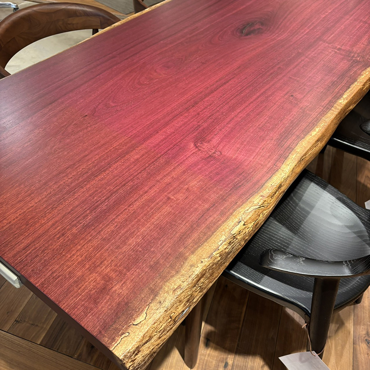 一枚板　パープルハート　646-2/3-9-2　(W185cm)　アウトレット品