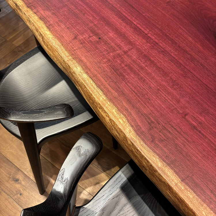 一枚板　パープルハート　646-2/3-9-2　(W185cm)　アウトレット品