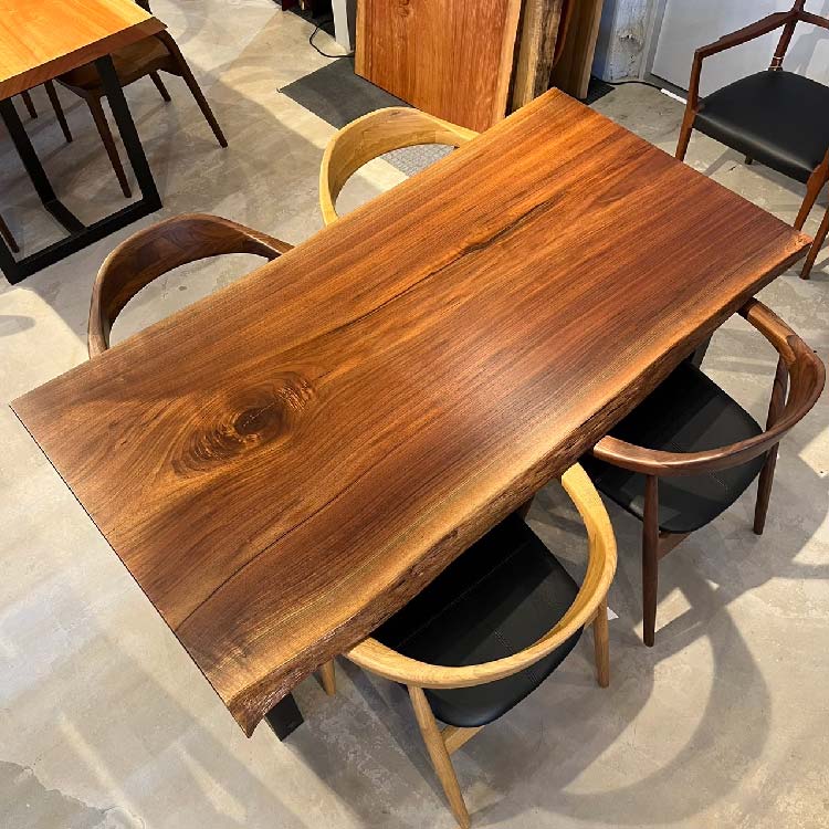 【SOLD OUT】一枚板　ウォールナット　23068-9　(W160cm)　ダイニングテーブル