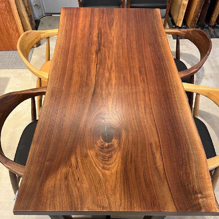 【SOLD OUT】一枚板　ウォールナット　23068-9　(W160cm)　ダイニングテーブル