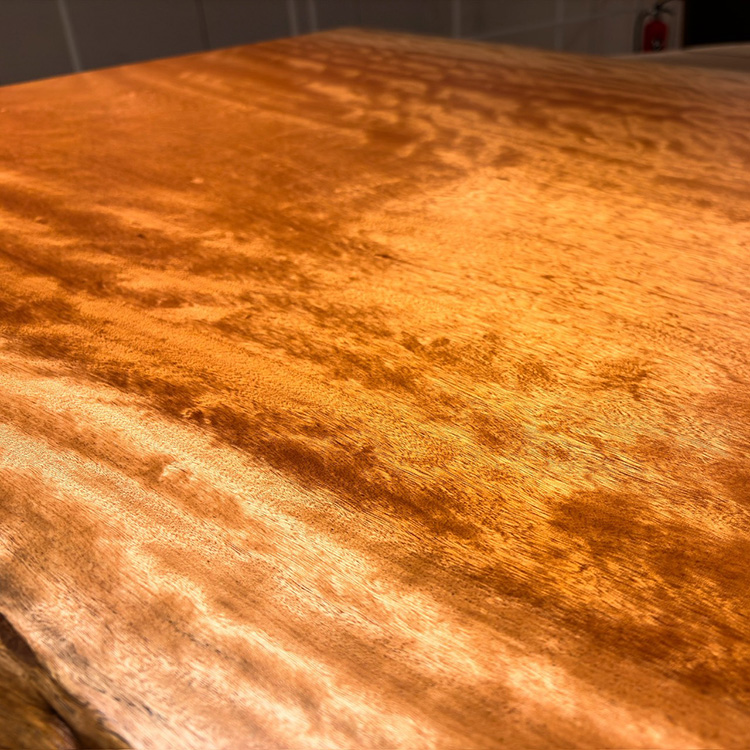 一枚板　ボセ(杢)　609-1/2-5-1　(W200cm)　ダイニングテーブル