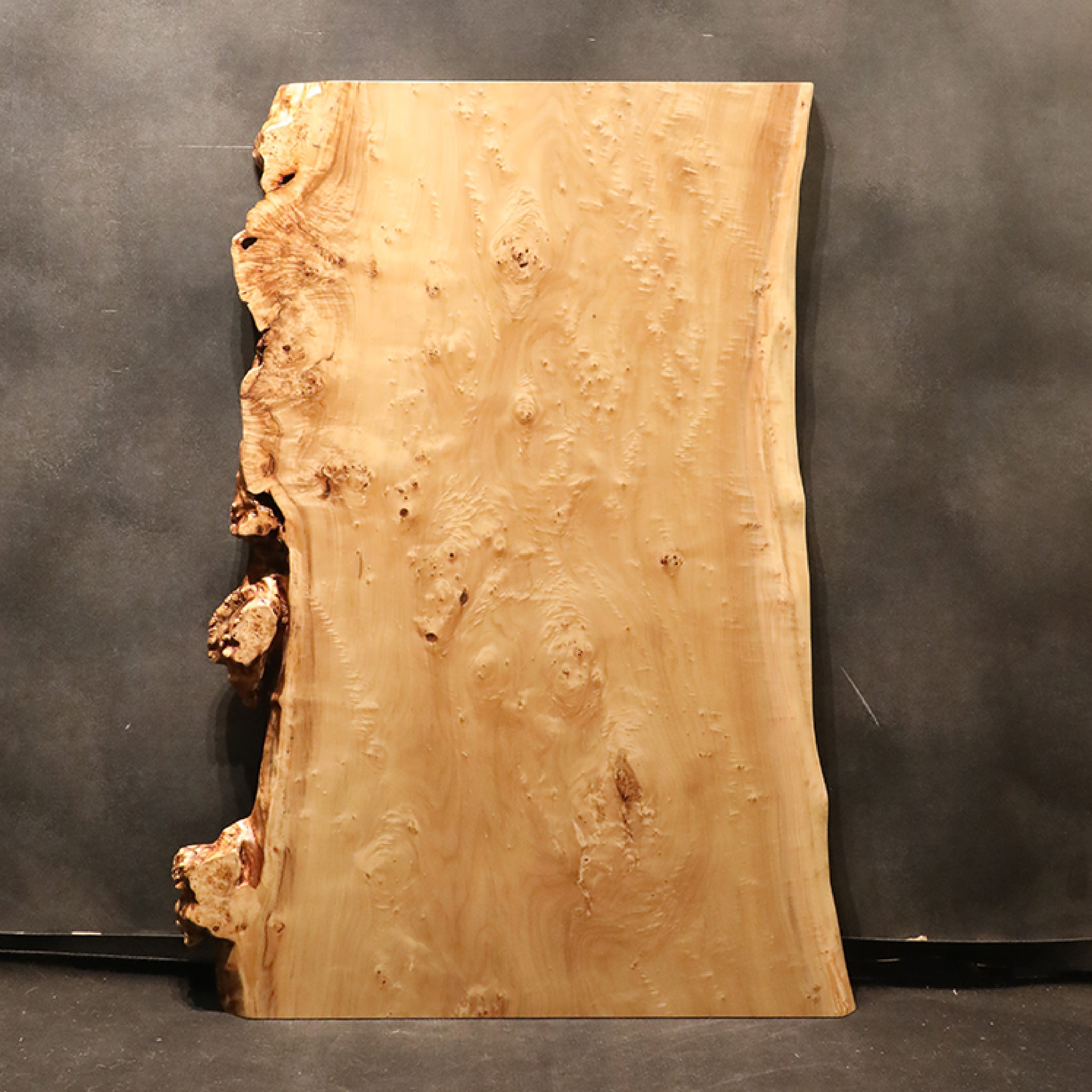 【SOLD OUT】一枚板　ポプラ(杢)　431-3　(W160cm)　ダイニングテーブル