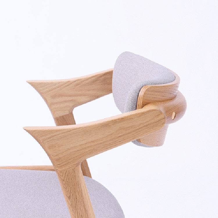 モカⅢ　ダイニングチェア　ハーフアーム