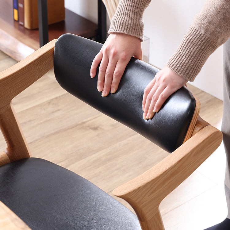 モカⅢ　ダイニングチェア　ハーフアーム