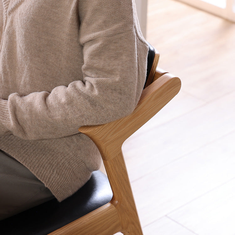 モカⅢ　ダイニングチェア　ハーフアーム