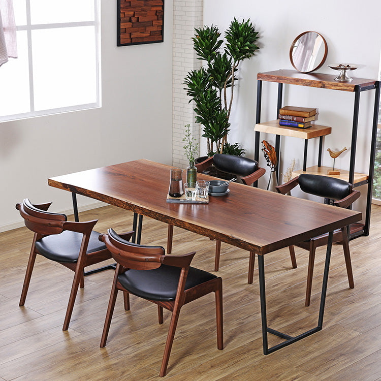 モカⅢ　ダイニングチェア　ハーフアーム