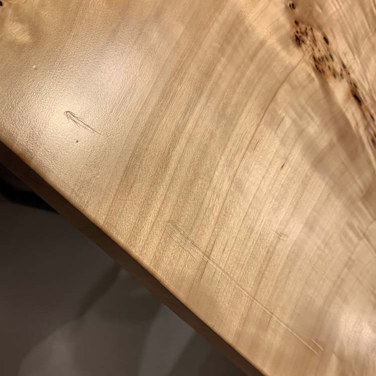 【SOLD OUT】一枚板　ポプラ(杢)　124-10　(W180cm)　アウトレット品