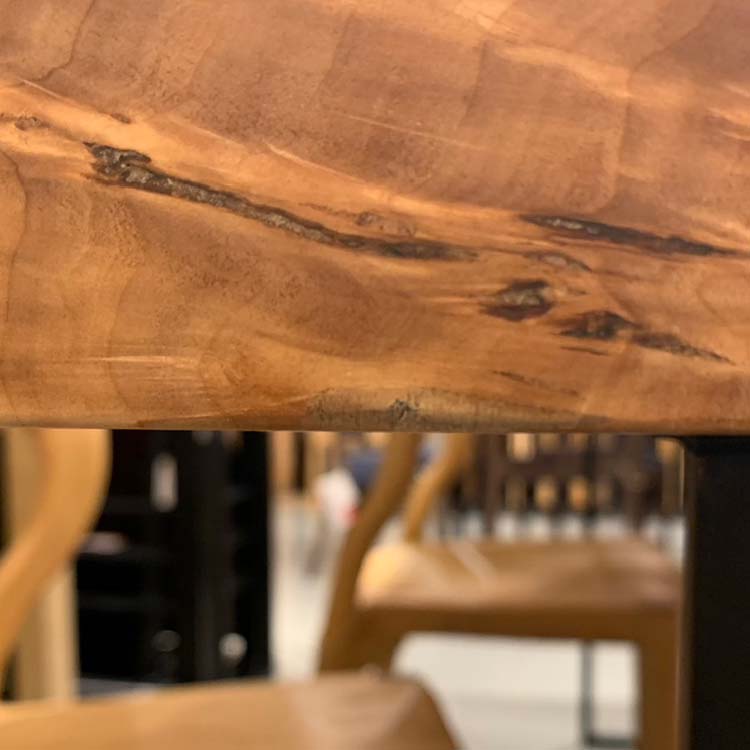 【SOLD OUT】一枚板　ポプラ(杢)　124-10　(W180cm)　アウトレット品