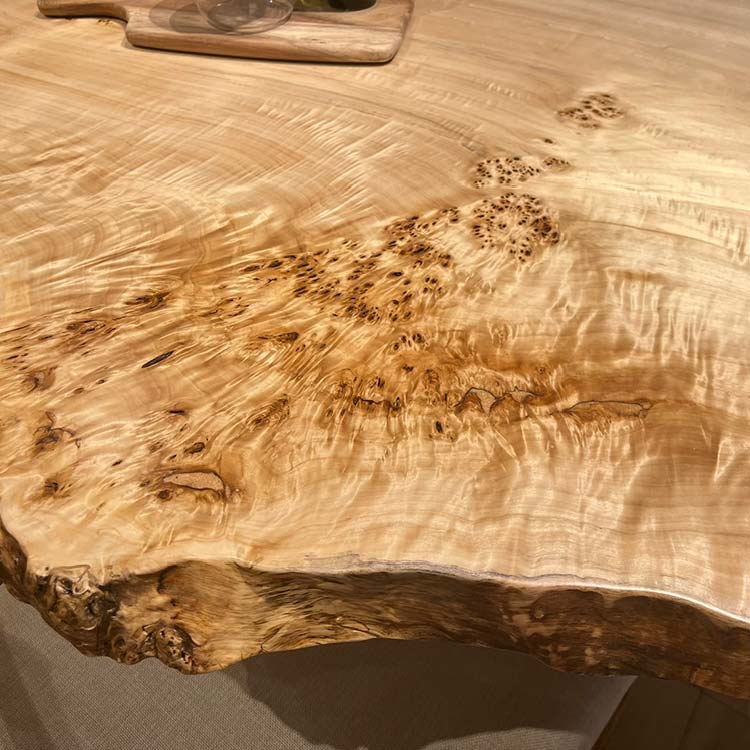 【SOLD OUT】一枚板　ポプラ(杢)　124-10　(W180cm)　アウトレット品