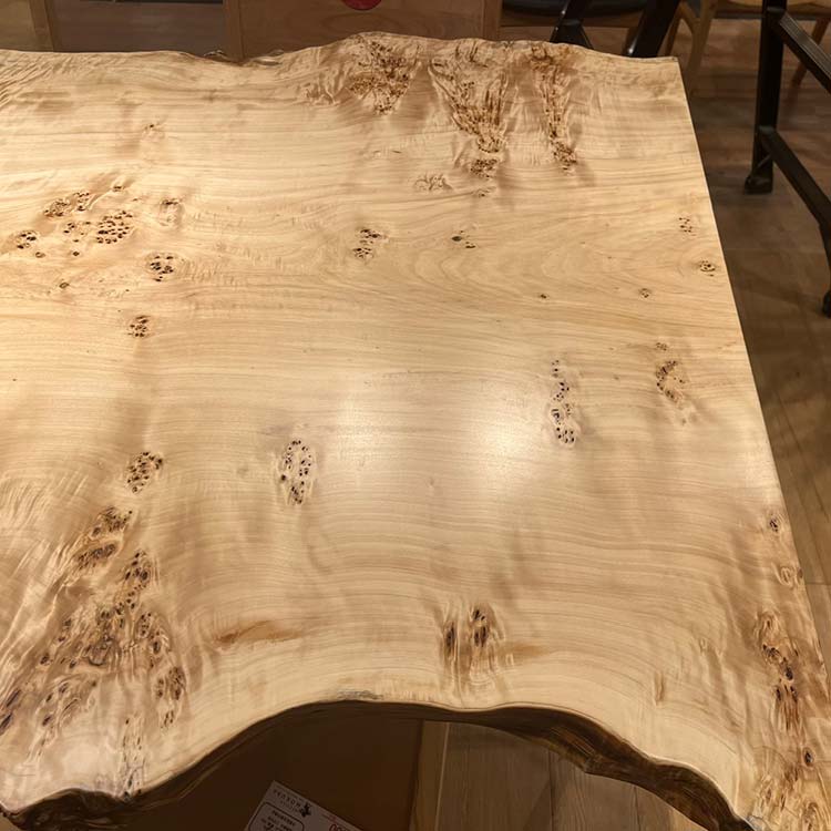 【SOLD OUT】一枚板　ポプラ(杢)　124-10　(W180cm)　アウトレット品