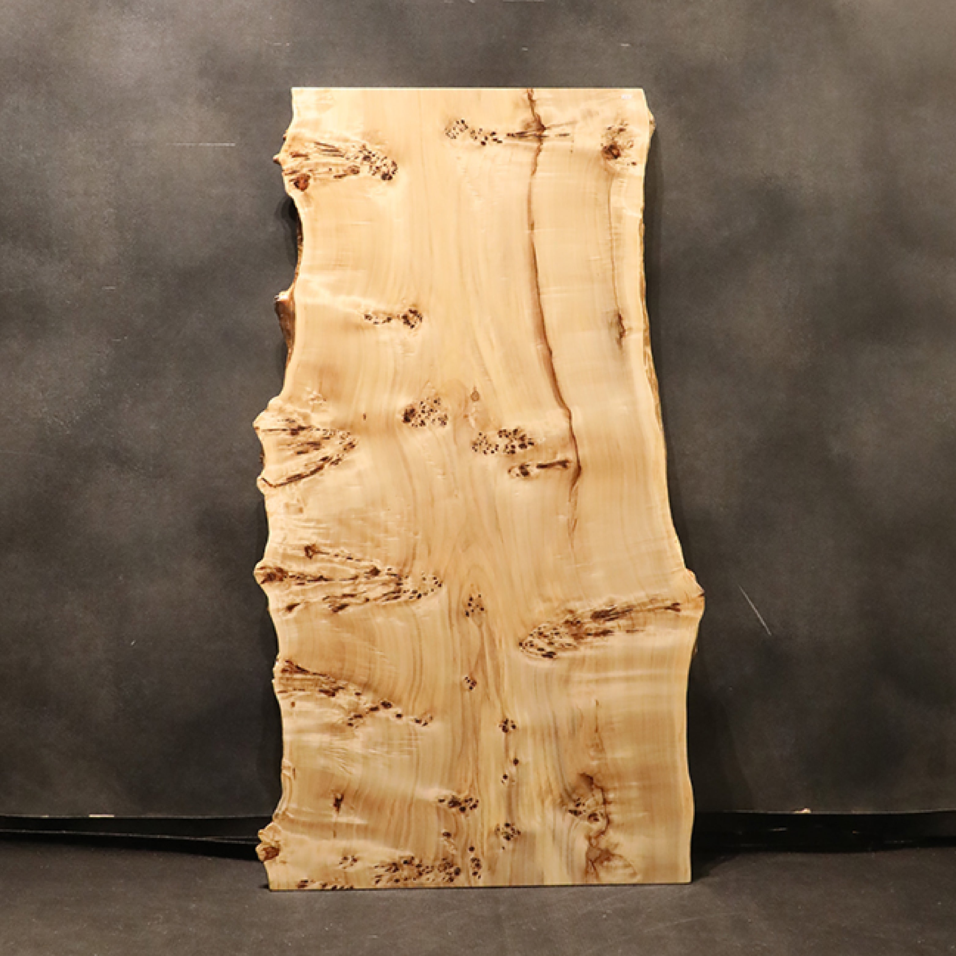 【SOLD OUT】一枚板　ポプラ(杢)　130-5　(W160cm)　ダイニングテーブル