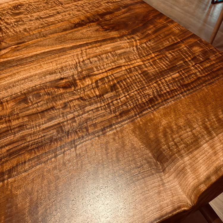 一枚板　バストゥーンウォールナット　363-1/2-10-2　(W165cm)　ダイニングテーブル