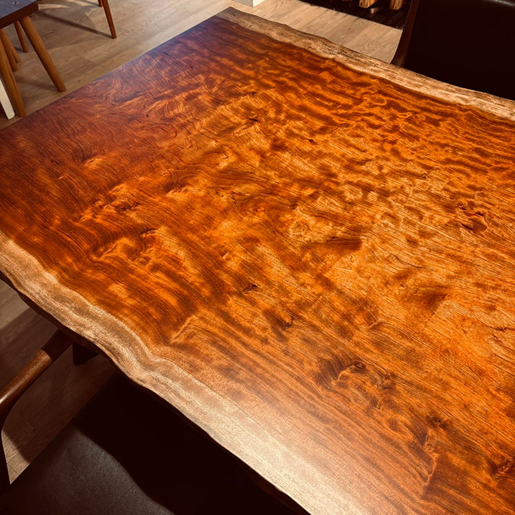 一枚板 ブビンガ 1657-1/2-10-1 （W220cm) ダイニングテーブル