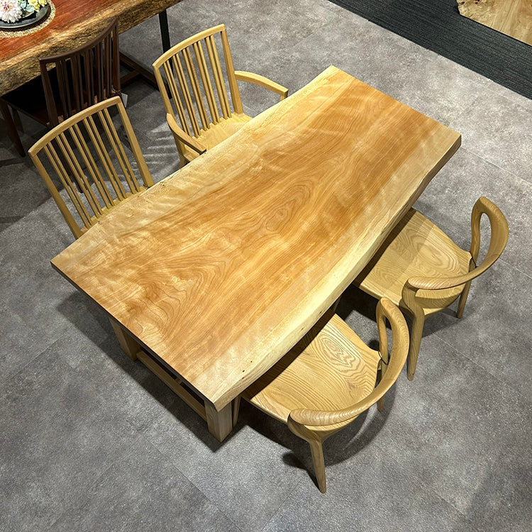 一枚板　マカバ　5383-1/2-10　(W150cm)　ダイニングテーブル