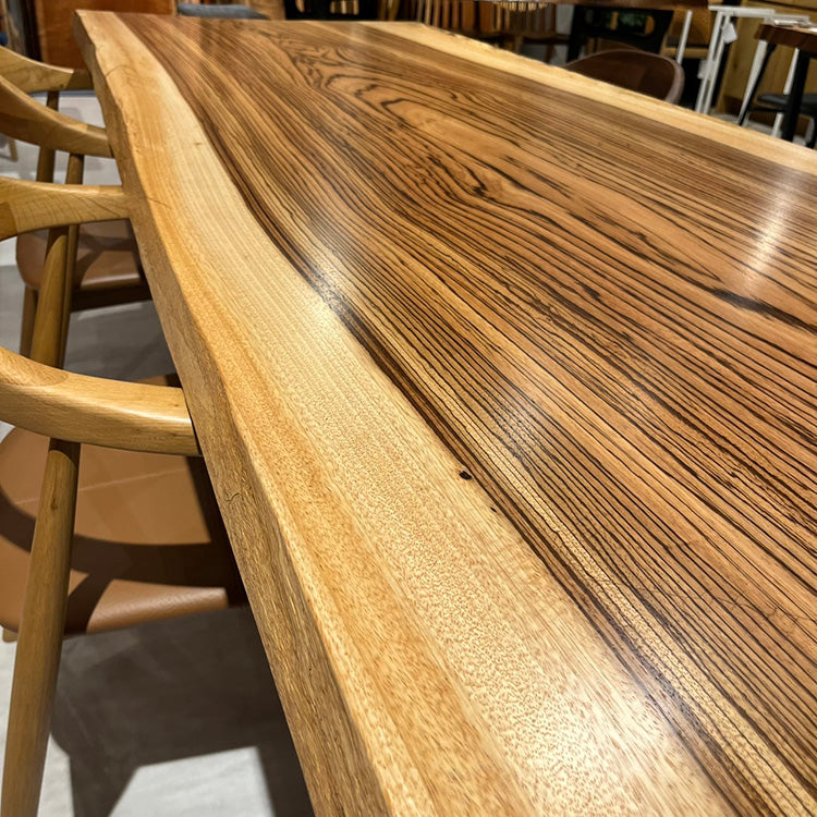 一枚板　ゼブラウッド　722-1/2-5-1　(W220cm)　ダイニングテーブル