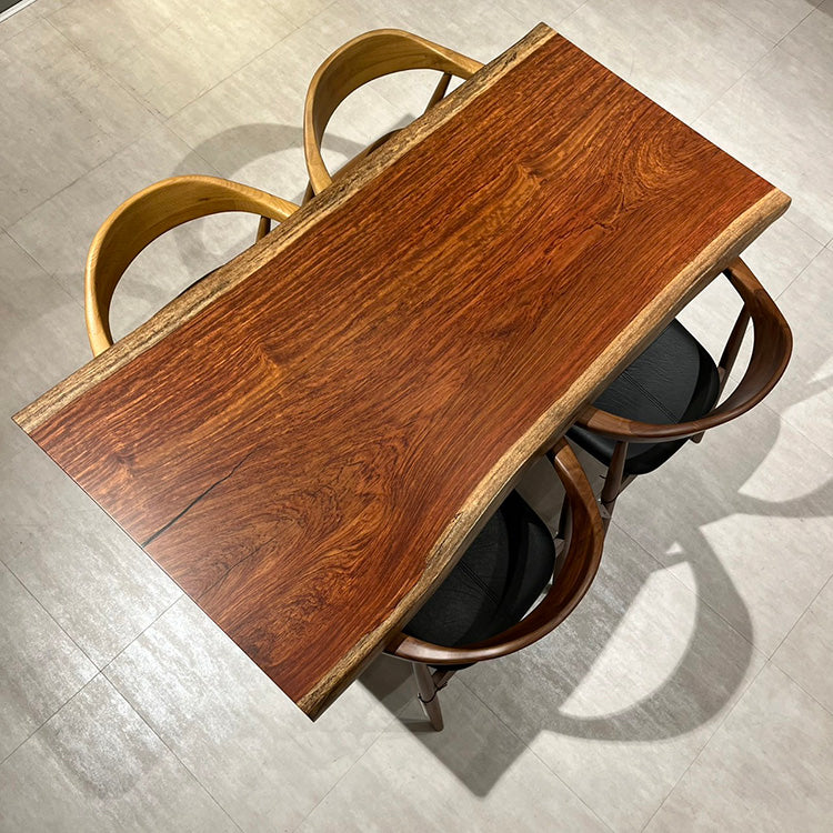 一枚板　ブビンガ　2211-65-A-4-2　(W150cm)　ダイニングテーブル