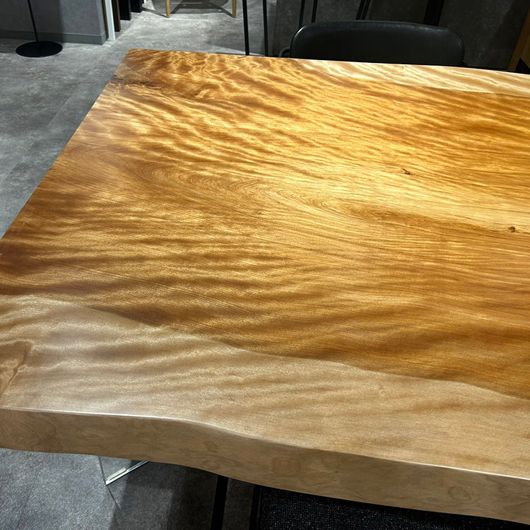 一枚板　ミズメザクラ(杢)　CN-344-2801-2-2　(W200cm)　ダイニングテーブル