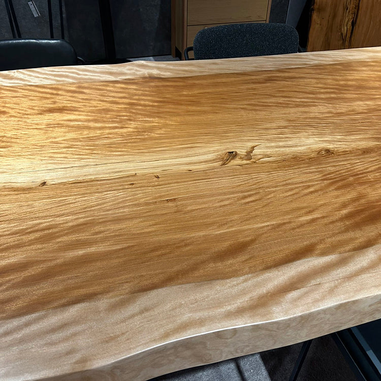 一枚板　ミズメザクラ(杢)　CN-344-2801-2-2　(W200cm)　ダイニングテーブル