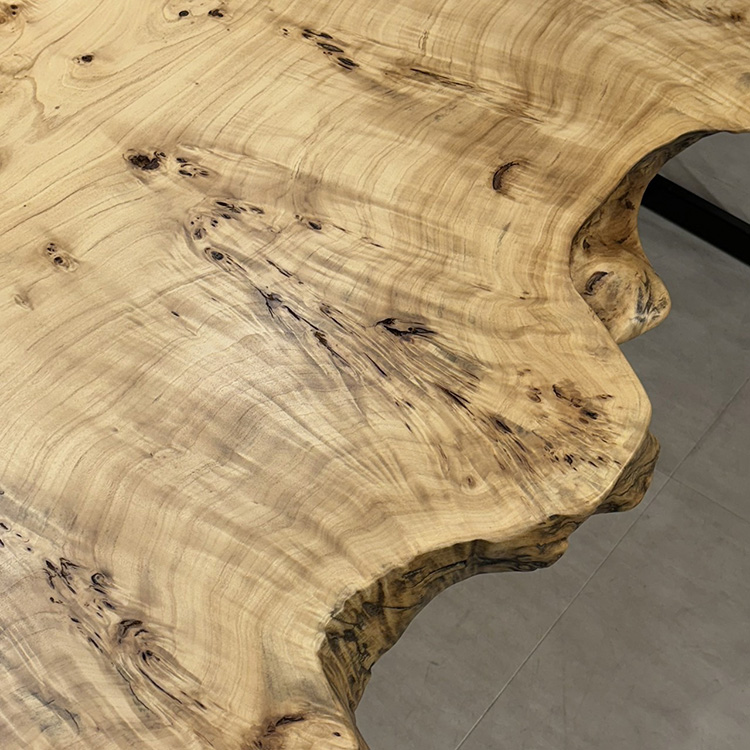 一枚板　ポプラ　P38-6-1　(W180cm)　ダイニングテーブル