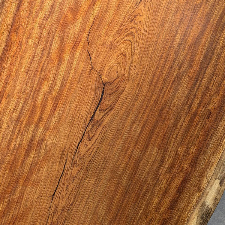 一枚板　ブビンガ　2002-2/2-7-1　(W180cm)　ダイニングテーブル