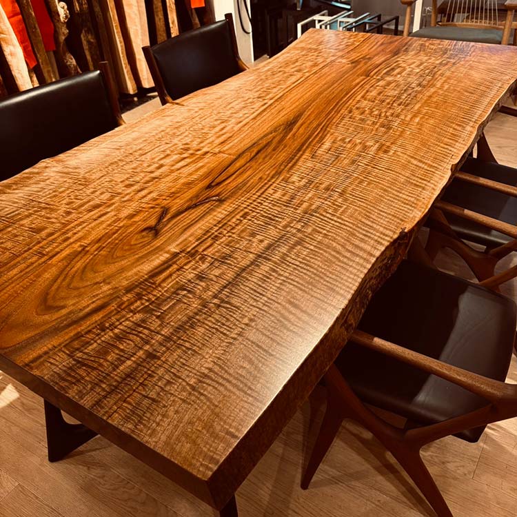 一枚板　バストゥーンウォールナット(杢)　363-1/2-9-1　(W195cm)