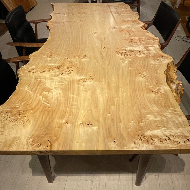 【SOLD OUT】一枚板　ポプラ　B123-5　(W185cm)　ダイニングテーブル