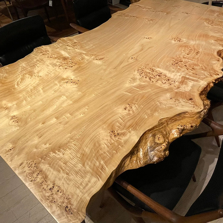 【SOLD OUT】一枚板　ポプラ　B123-5　(W185cm)　ダイニングテーブル