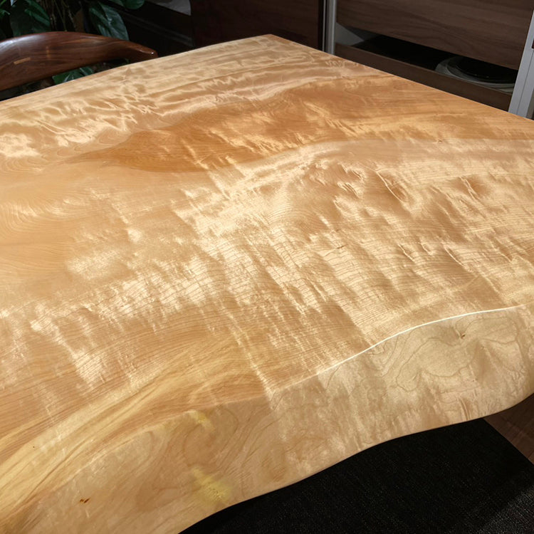 一枚板　トチ(杢)　1059-1/2-2　(W175cm)　ダイニングテーブル