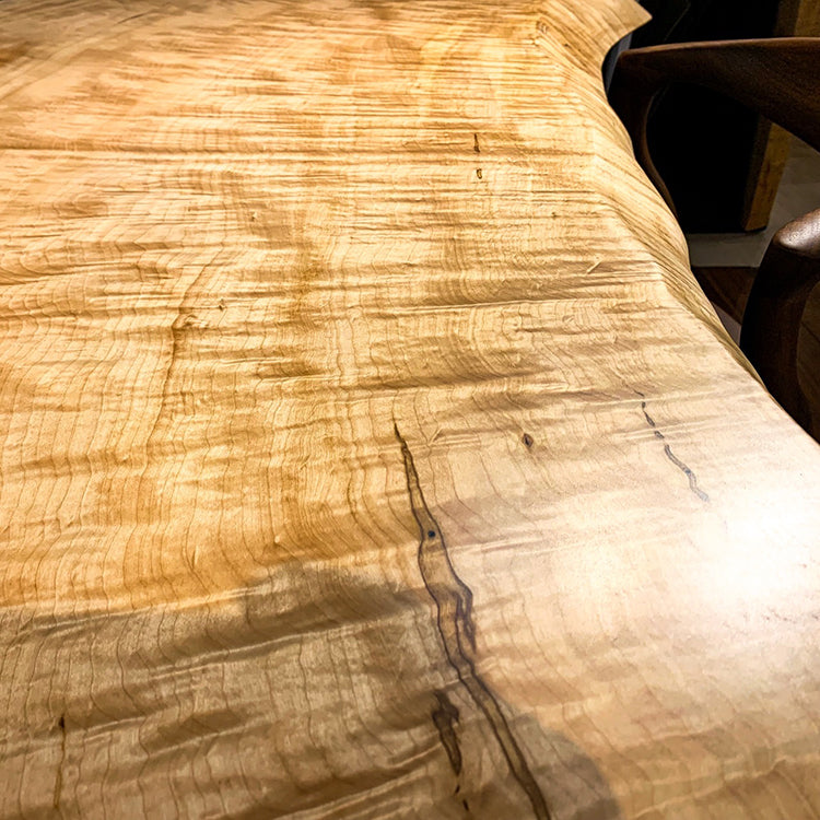 【SOLD OUT】一枚板　トチ(杢)　1006-6　(W150cm)　ダイニングテーブル