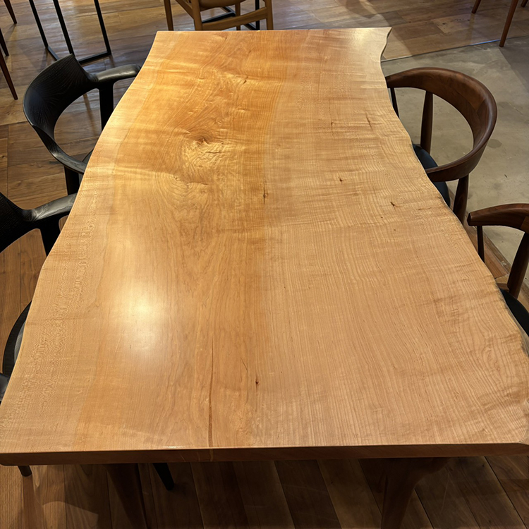 一枚板　カエデ(杢)　229-6　(W150cm)　ダイニングテーブル