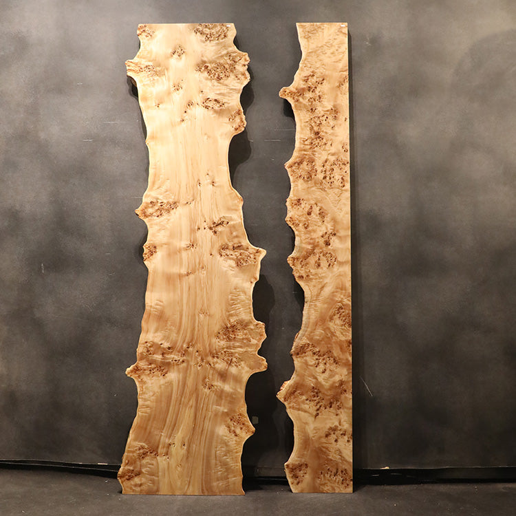 【SOLD OUT】一枚板　ポプラ(杢)　129-2+9-1　(W240cm)　テレビボード