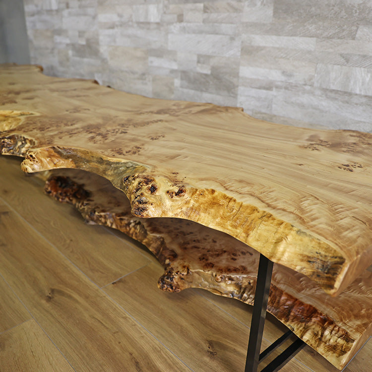 【SOLD OUT】一枚板　ポプラ(杢)　129-2+9-1　(W240cm)　テレビボード