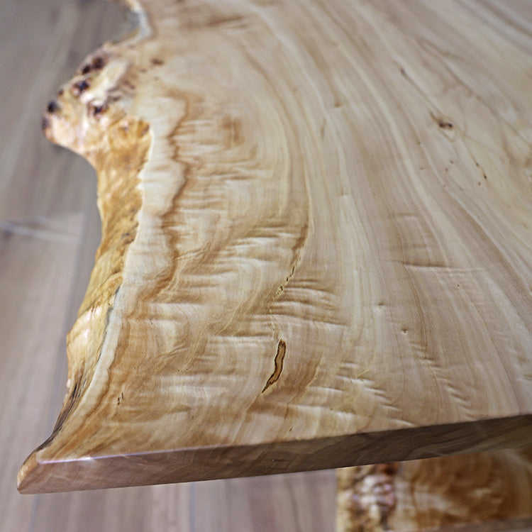 【SOLD OUT】一枚板　ポプラ(杢)　129-2+9-1　(W240cm)　テレビボード