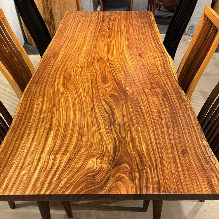 【SOLD OUT】一枚板　ベリ(杢)　944-2/3-9　(W200cm)　ダイニングテーブル