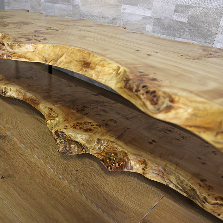 【SOLD OUT】一枚板　ポプラ(杢)　129-3-1+9-2　(W200cm)　テレビボード