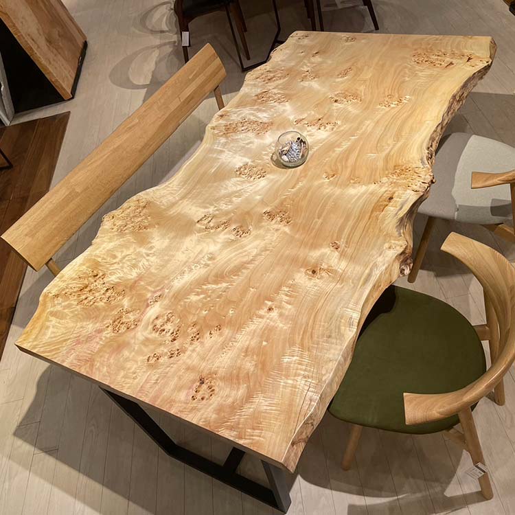 【SOLD OUT】一枚板　ポプラ　128-4　(W180cm)　ダイニングテーブル