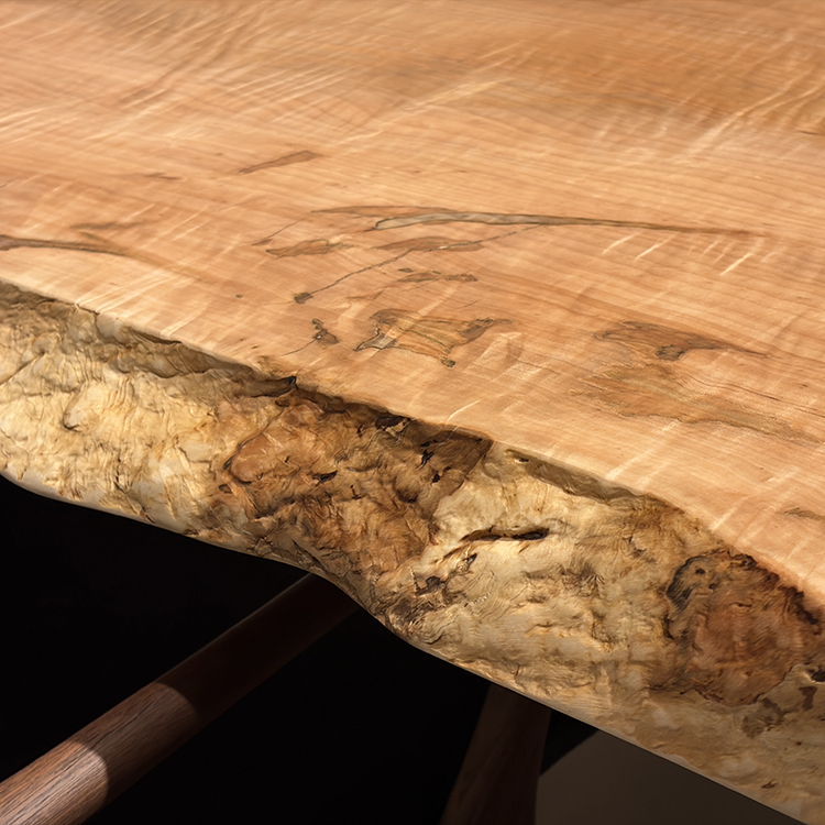 一枚板　メープル(杢)　K-GM-2303-1553　(W280cm)