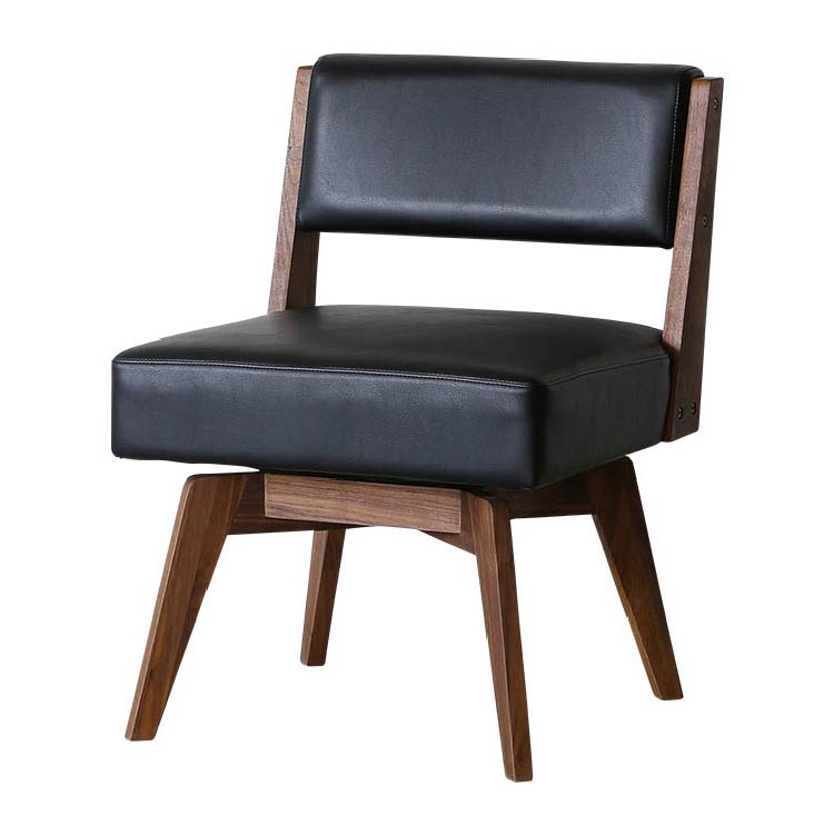 カイン 回転式ダイニングチェア 肘無