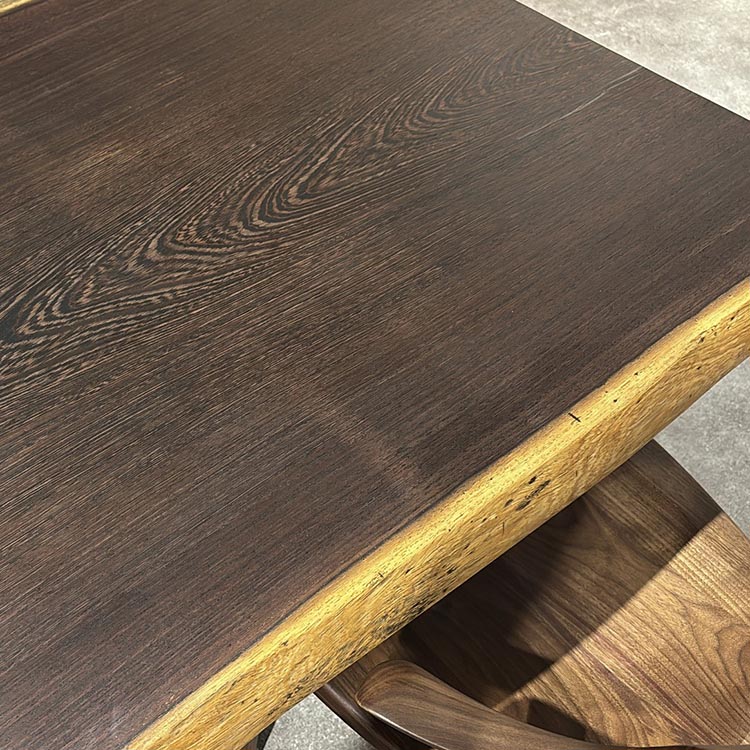 一枚板　ウェンジ　628-1/2-10-2　(W150cm)　ダイニングテーブル